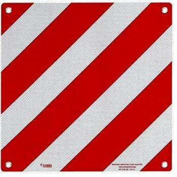 Advertencia Italia con Autorización aluminio con ojales 50 x 50 cm reflectante para caravana y caravana