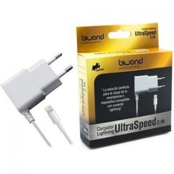 Cargador UltraSpeed Lightning iPhone/iPad Blanco Biwond