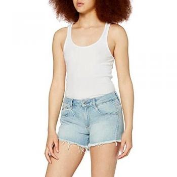 G-STAR RAW ARC Mid Waist Ripped Pantalones Cortos, Azul