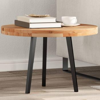 Tablero de mesa redondo de madera maciza de acacia Ø60x4 cm
