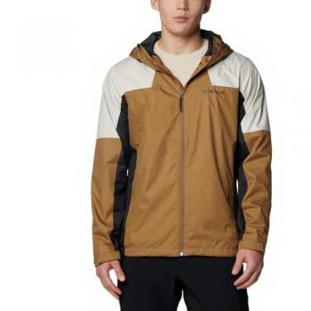 Chaqueta impermeable con capucha Columbia Inner Limits III marrón canguro XL