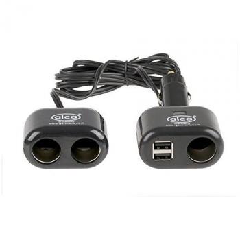Toma Múltiple para Mechero de Coche ALCA 511410 con 12V y 15A