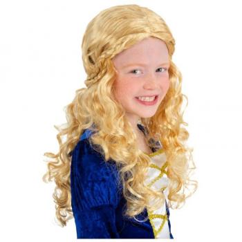 Peluca de Princesa Medieval rubia infantil de Smiffy's