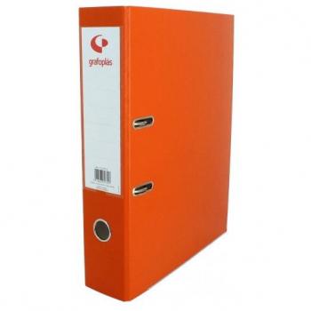 ARCHIVADOR PALANCA 45 COLOR NARANJA A4 LOMO ESTRECHO 285X320X45 GRAFOPLAS 17269352