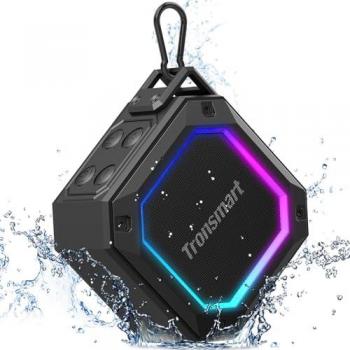 Altavoz Bluetooth Tronsmart Groove 2, 10W, Bluetooth 5.3, Luces LED, 18 Horas de Reproducción, Impermeable IPX7, para Smartphone, Fiesta, Viajes, Playa y