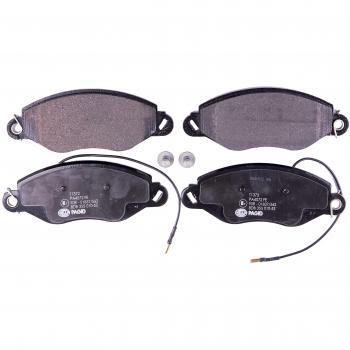 Juego de pastillas de freno HELLA con sensor de advertencia para Nissan Cabstar - 4 unidades por set - 8DB 355 010-531