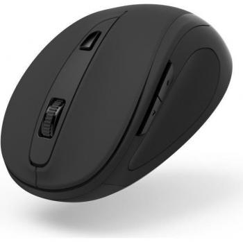 Ratón óptico inalámbrico Hama MW-400 V2, 6 botones, ergonómico, receptor USB, negro, 1600 DPI