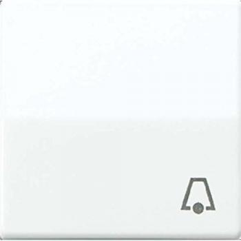 Tecla para mecanismo simple con símbolo campana blanco marfil JUNG 0712133805