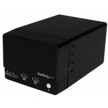 StarTech USB 3.0 Dual 3.5 SATA III Disco Duro RAID Enclosure con USB Hub y UASP