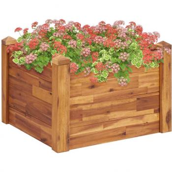 vidaXL Garden Raised Bed 60x60x44 cm Solid Acacia Wood