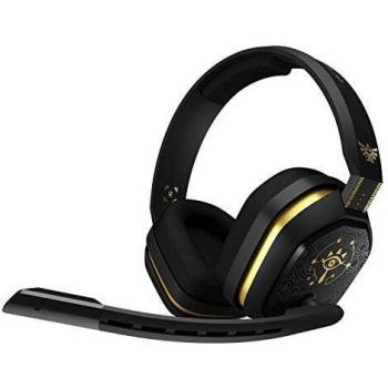 ASTRO Gaming A10 Auriculares alámbricos The Legend of Zelda, Ligeros y Resistentes, Dolby Atmos, Clavija de 3.5mm, para Xbox Series X|S, Xbox One, PS5, PS4, Switch, PC, Mac, móvil - Negro/Dorado