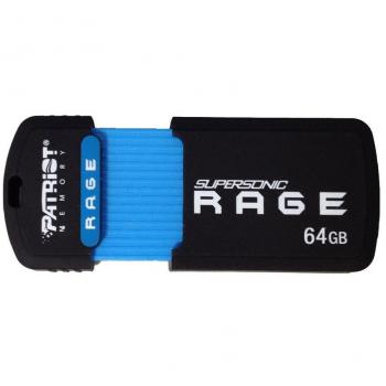 Patriot Memory Supersonic Rage XT USB 3.0 - Memoria USB de 64 GB, Negro