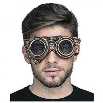Gafas Steampunk con Rejilla en los Ojos - Disfraz para Adultos My Other Me Multicolor Steampunk, características: diseño retro-futurista, rejilla en los ojos, estilo victoriano, multicolor