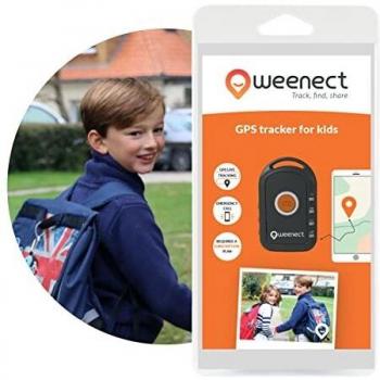GPS para niño - Weenect | Sin límite de distancia | 7 días de autonomía | Botón de alerta | Teléfono de urgencia