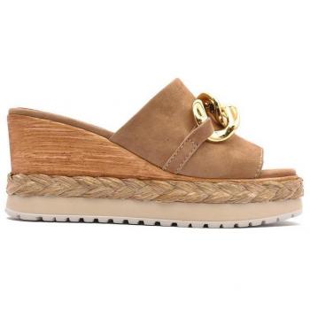Sandalias de Plataforma Alpe Ante para mujer en color marrón 2415 12 01 ANTE CUERO