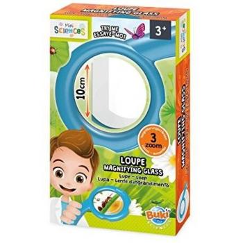 Mini Lupa Buki para Niños - Aumento 2x, 3x, 4x