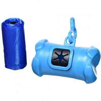 Trixie Dispensador de Bolsas para Excrementos en Forma de Hueso con 15 Bolsas M, Colores Surtidos