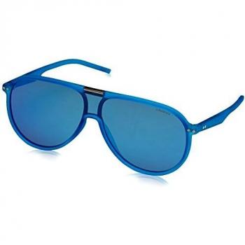 Polaroid PLD 6025/S Unisex Polarized Sunglasses - Light Blue/Grey Mirror