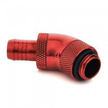 Conector Bitspower 45° G1/4 Macho a ID 10mm - Rotatorio, Rojo, Accesorio de Refrigeración para PC