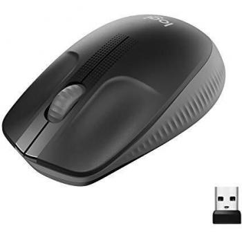 Logitech Wireless Mouse M190, Full Size Ambidextrous Curve Design, 18-Month Battery with Power Saving Mode, USB Receiver, Precise Cursor Control + Scrolling, Wide Scroll Wheel, Scooped Buttons - Black