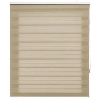 Estor Enrollable Noche y Día Beige a Medida - 80x180 cm - Doble Capa Elegante y Práctico