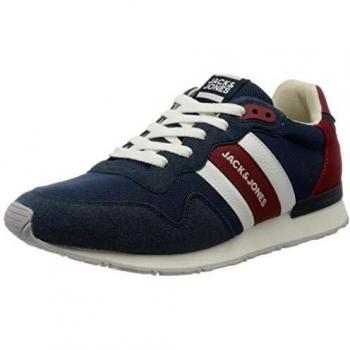 Jack & Jones Stellar Mesh Sneakers in Majolica Blue and Red for Men