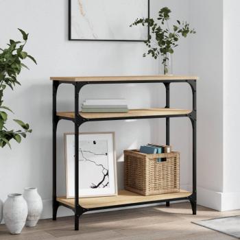 Consola de Madera Multicapa de Roble Sonoma 75x29x75 cm