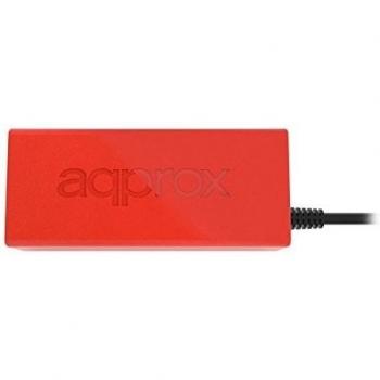 Approx APPUA40R - Adaptador universal automático para Notebook 40W, 9 tips, color rojo