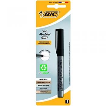 Marcador Permanente Pocket BIC Negro Punta Fina ECOlutions