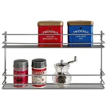 Metaltex, metal, PLATEADO, 2 Estantes