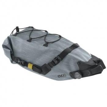 Evoc Bolsa Sillín Boa WP 6L - Bolsa de sillín impermeable, capacidad de 6 litros, sistema de cierre BOA, color gris acero