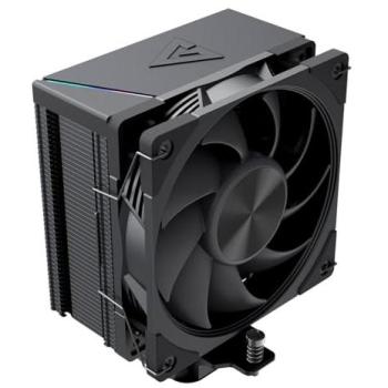 Refrigerador de aire para CPU Modecom Volcano 0C T101, color negro, con barra LED ARGB y ventilador silencioso de 120 mm para PC gaming