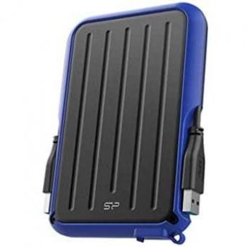 Silicon Power Armor A66 1TB 2.5 USB 3.2 External Hard Drive IPX4 Waterproof Blue