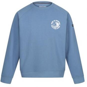 Regatta Men's Nithsdale Crewneck Sweatshirt - Durable Cotton Blend Fleece, Coronet Blue, Size 3XL