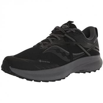 Zapatillas Saucony Ride 15 TR GORE-TEX para hombre, color negro y gris, talla 47, diseñadas para trail