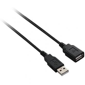 V7 V7E2USB2EXT-03M - Cable USB, Negro