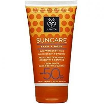 Apivita Sunscreen Face & Body Milk SPF50 With Sea Lavender & Propolis 150ml
