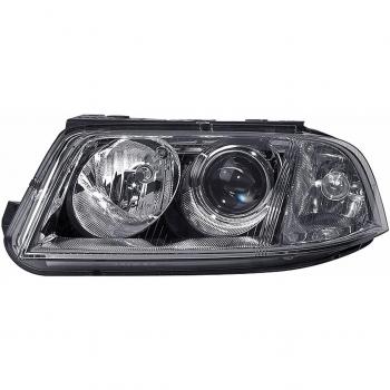 Faro Delantero HELLA 1LL 008 350-031 Halógeno para Tráfico por la Izquierda - Compatible con Volkswagen Passat B5 GP