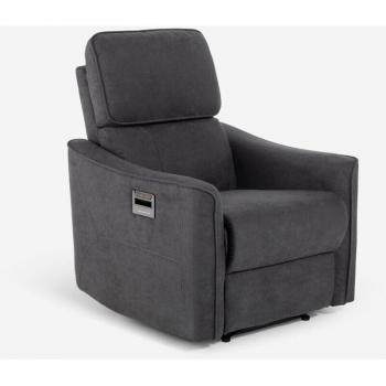 Sillón relax reclinable eléctrico con cargador inalámbrico USB Eleonora