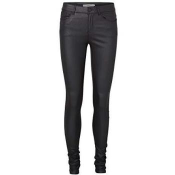 Vero Moda Women's Coated Stretch Trousers Vmseven Black XS