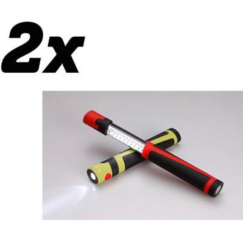 2 x Unitec 77883 trabajo de 10 + 1 – Lámpara LED Lámpara de trabajo