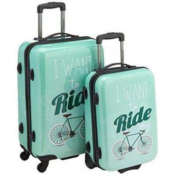 Saxoline  Juegos de maletas, 67 cm, 82 L, Verde