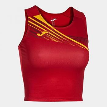 Top de running Joma Elite X Rojo para mujer