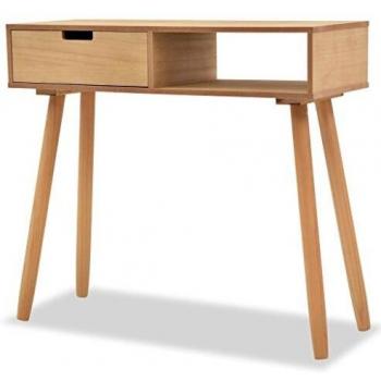 SengentoStyle Wandtafel 80x30x72 cm massief grenenhout bruin