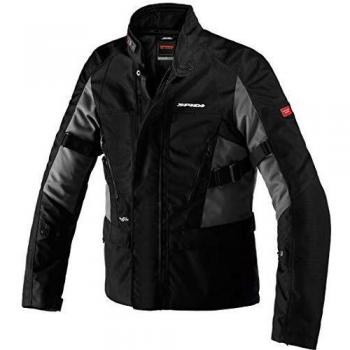 SPIDI Traveler 2 H2Out Chaqueta de Moto Impermeable, Nero/Ardesia, M Regular Unisex Adulto