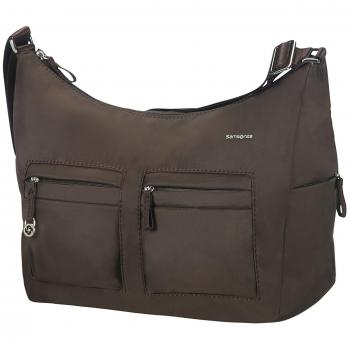 Samsonite Move 2.0 Should. Bag M + 2 Pock. Bolso Bandolera, 7.8 Litros, Color Marrón Oscuro