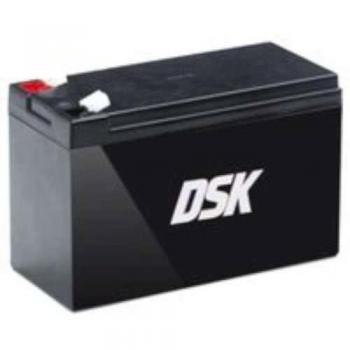 DSK 10324 - Batería plomo acido 12V 7 Ah, Negro