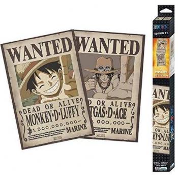 ABYstyle - One Piece - Set 2 Chibi Posters - Wanted Luffy & Ace