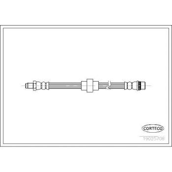 Latiguillo de freno CORTECO 19025706 - Producto: Latiguillo de freno, Marca: CORTECO, Número de referencia: 19025706