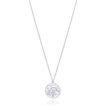 Collar Viceroy Jewels Plata Ley 925 Baño Rodio Colgante Nácar Niña